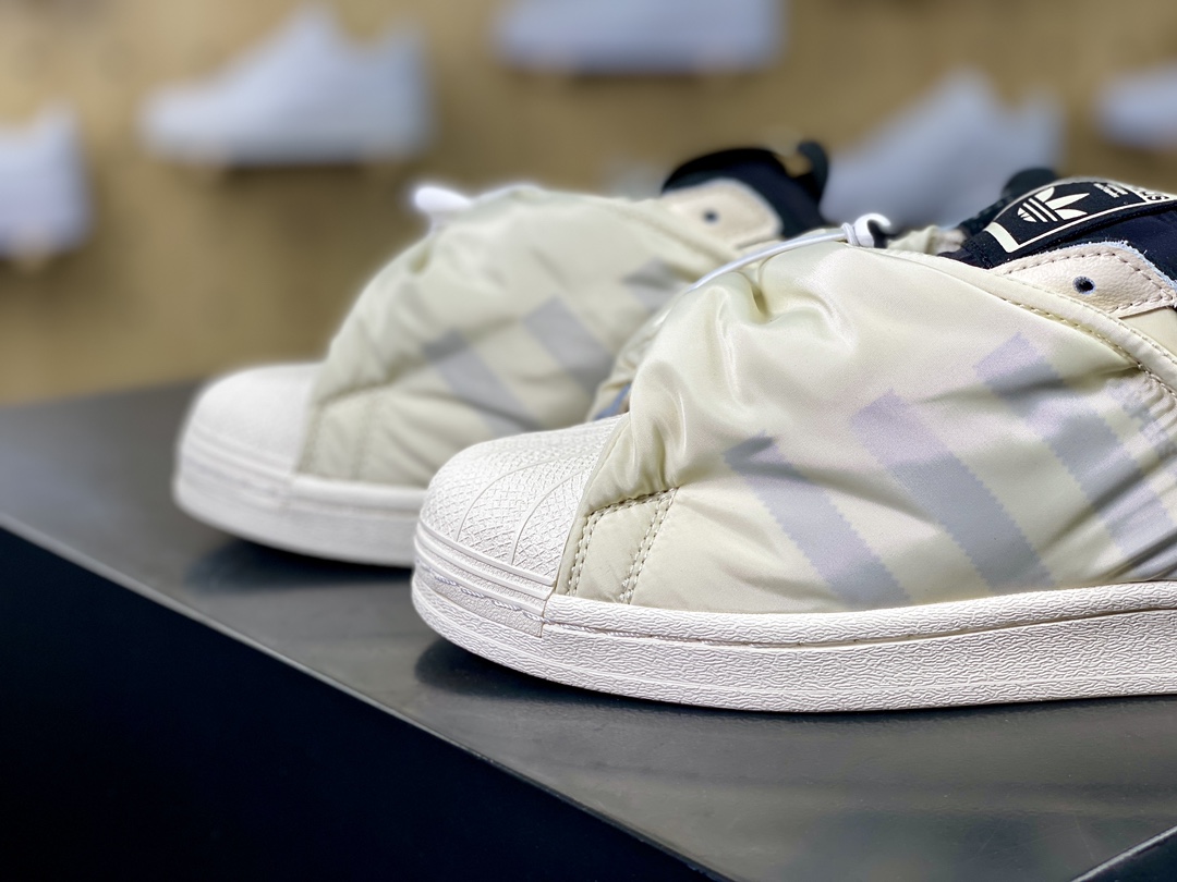 220 Melting Sadness x Adidas Originals Superstar”sweet dumplings”经典板鞋“联名米白黑汤圆”ID9474