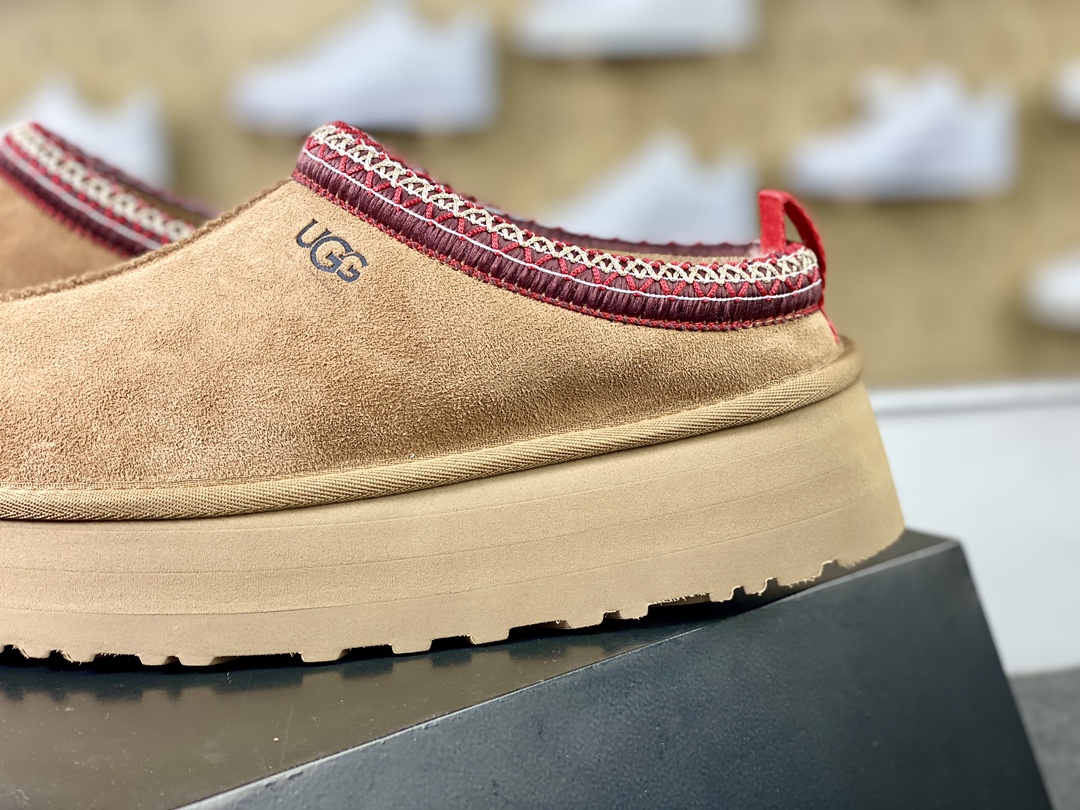 UGG W Leisure Tazz Slipper Chestnut Tazz series thickened half slippers ”Chestnut brown and red woven plus velvet” 1122553-CHE-05