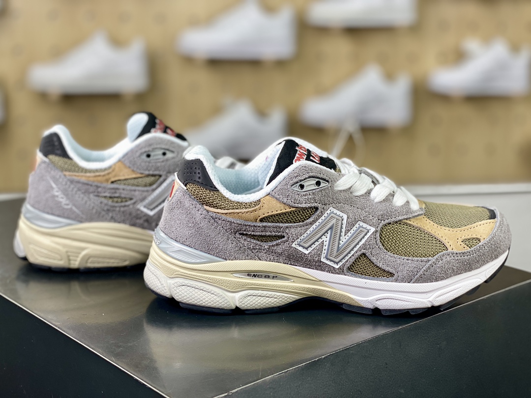 NBNew Balance Made in USA M990V3 ”Grey” three-generation series low-top running shoes ”Original Gray, White, Beige” M990TG3