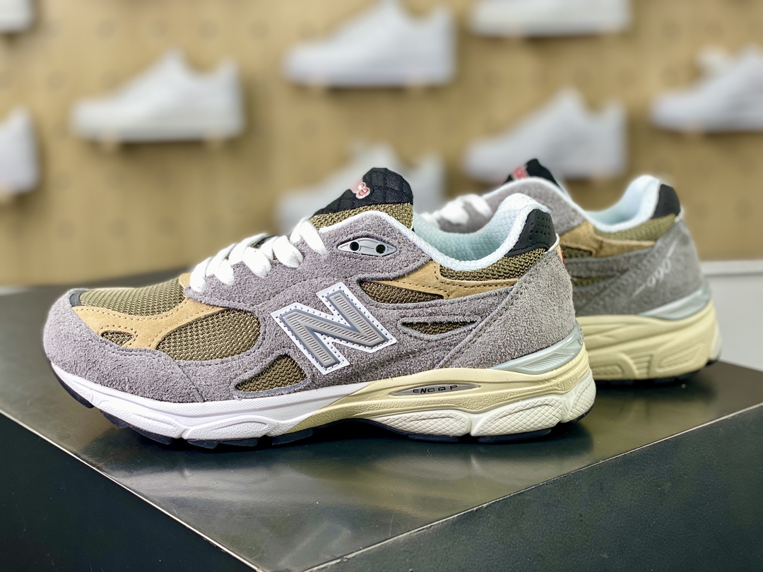 NBNew Balance Made in USA M990V3 ”Grey” three-generation series low-top running shoes ”Original Gray, White, Beige” M990TG3