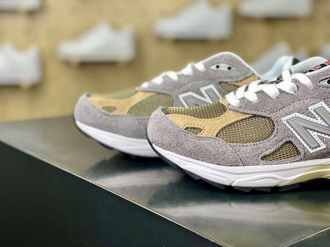 NBNew Balance Made in USA M990V3 ”Grey” three-generation series low-top running shoes ”Original Gray, White, Beige” M990TG3