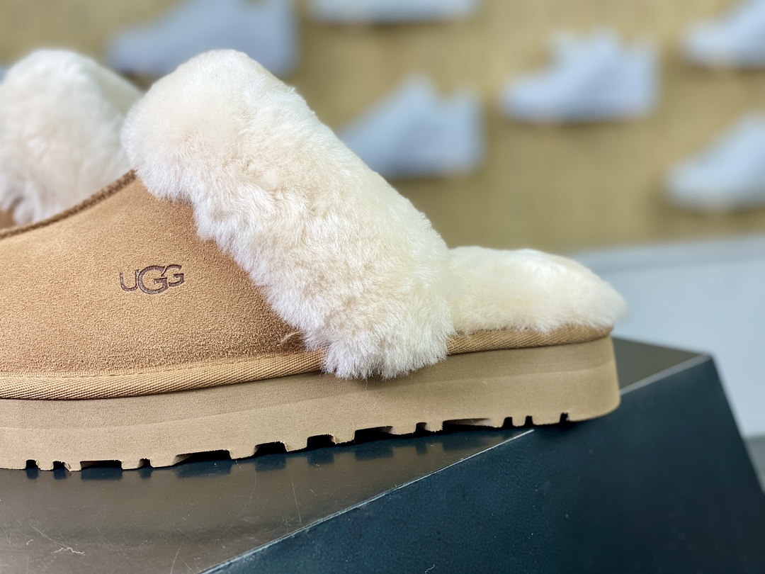 UGG W Disquette Slipper Chestnut Disquette Slipper Chestnut ”Coke Dark Brown Plus Velvet” 1122550-CHE