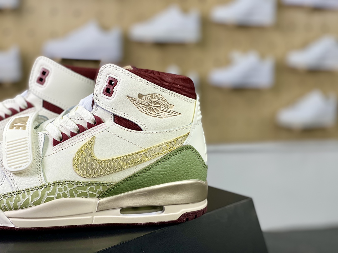 220 Nike Air Jordan Legacy 312 High"Year of the Dragon"乔丹篮球鞋“龙年白绿金酒红”FZ5047-120