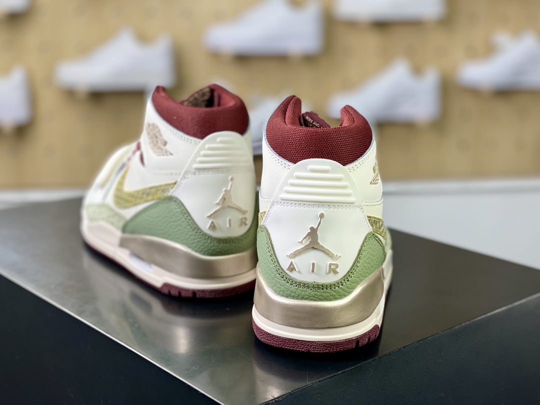 220 Nike Air Jordan Legacy 312 High"Year of the Dragon"乔丹篮球鞋“龙年白绿金酒红”FZ5047-120