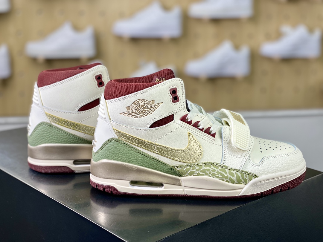 220 Nike Air Jordan Legacy 312 High"Year of the Dragon"乔丹篮球鞋“龙年白绿金酒红”FZ5047-120