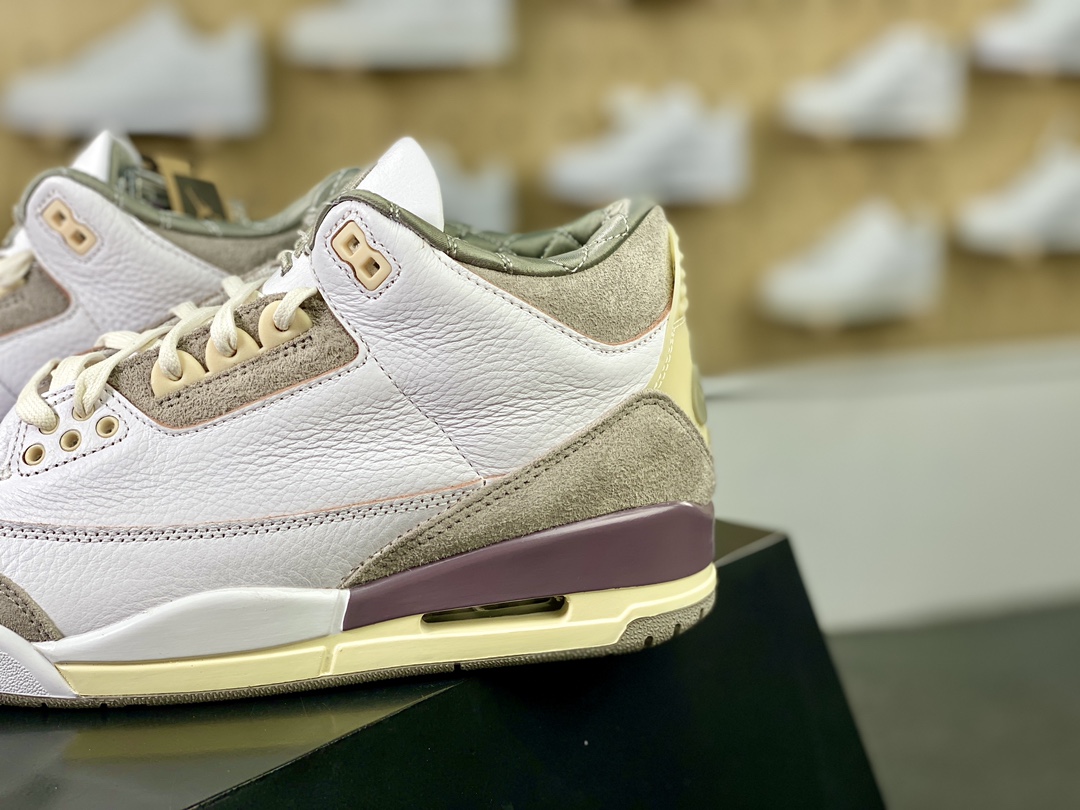 420 Air Jordan 3 Retro SP"Raised By Women"迈克尔·乔丹AJ3代中帮篮球鞋“米白灰联名”DH3434-110