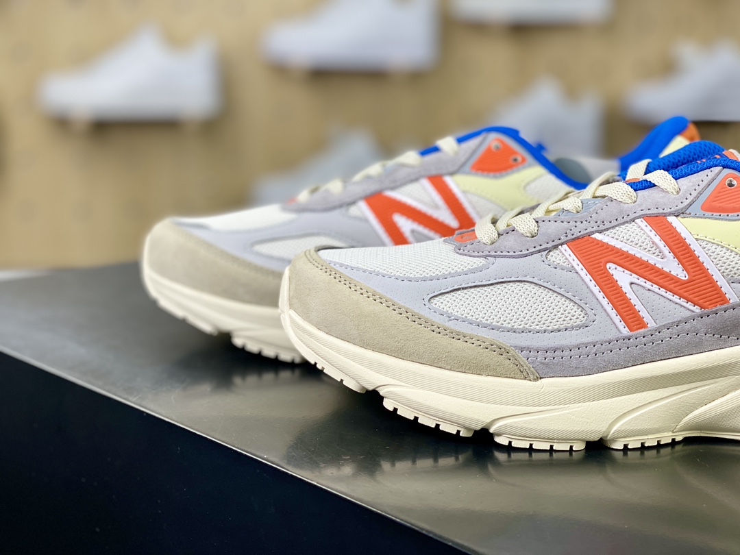 260 New Balance in USA M990V6"Madison Square Garden"六代系列美产血统跑步鞋“联名尼克斯米灰蓝橙”U990KN6