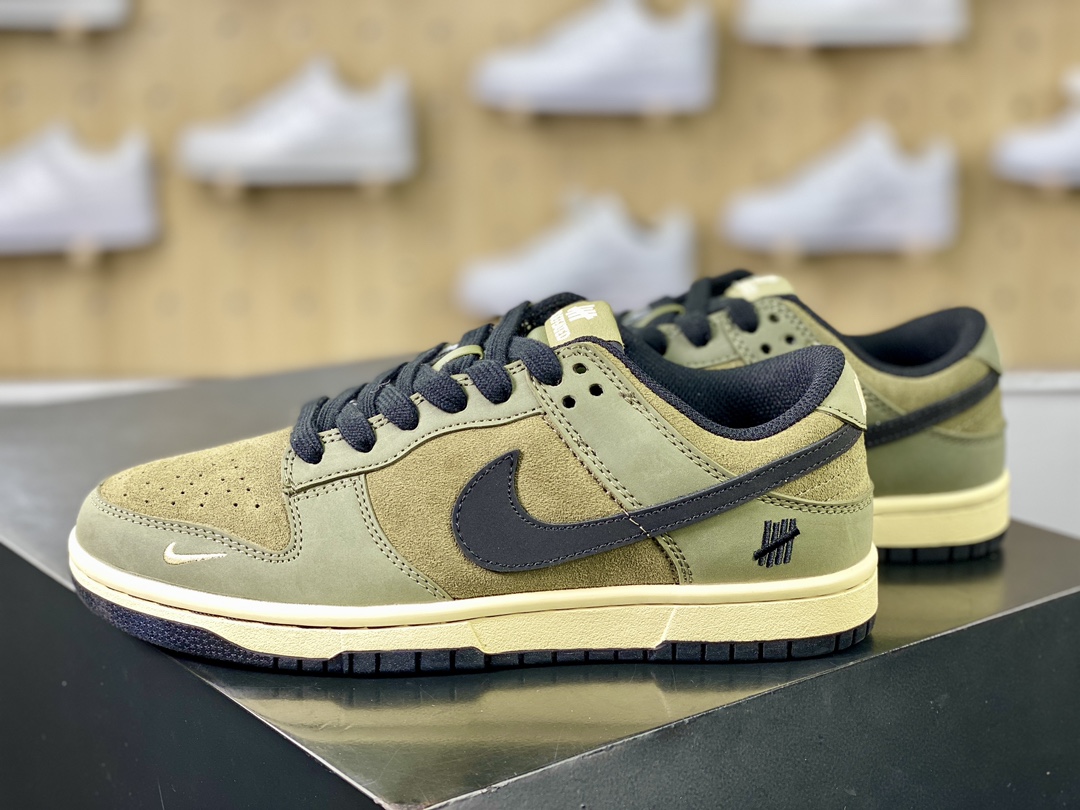 UNDEFEATED x Nike SB Dunk Low Retro ”Ballistic” dunk shoes ”Olive Green Army Green Black UND Unbeaten” JH8037-921