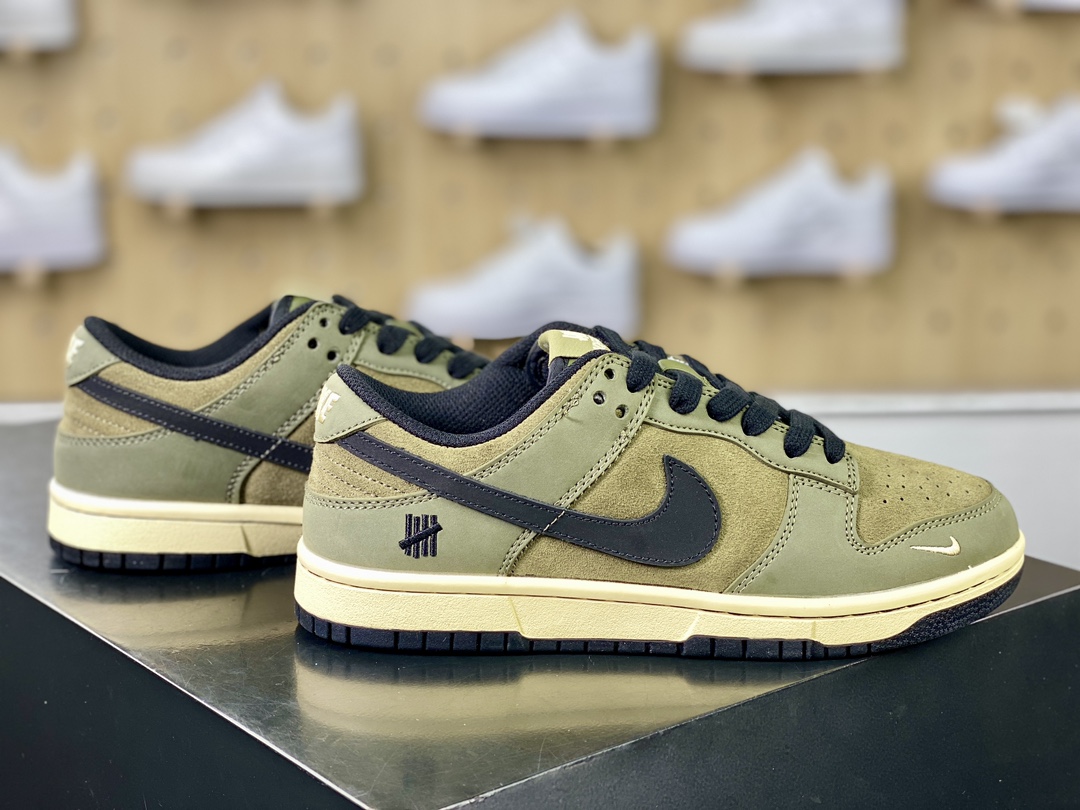 UNDEFEATED x Nike SB Dunk Low Retro ”Ballistic” dunk shoes ”Olive Green Army Green Black UND Unbeaten” JH8037-921