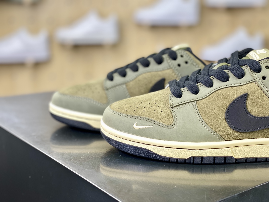 UNDEFEATED x Nike SB Dunk Low Retro ”Ballistic” dunk shoes ”Olive Green Army Green Black UND Unbeaten” JH8037-921