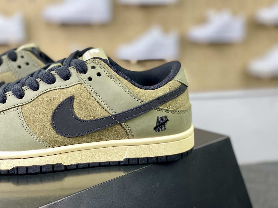 UNDEFEATED x Nike SB Dunk Low Retro ”Ballistic” dunk shoes ”Olive Green Army Green Black UND Unbeaten” JH8037-921