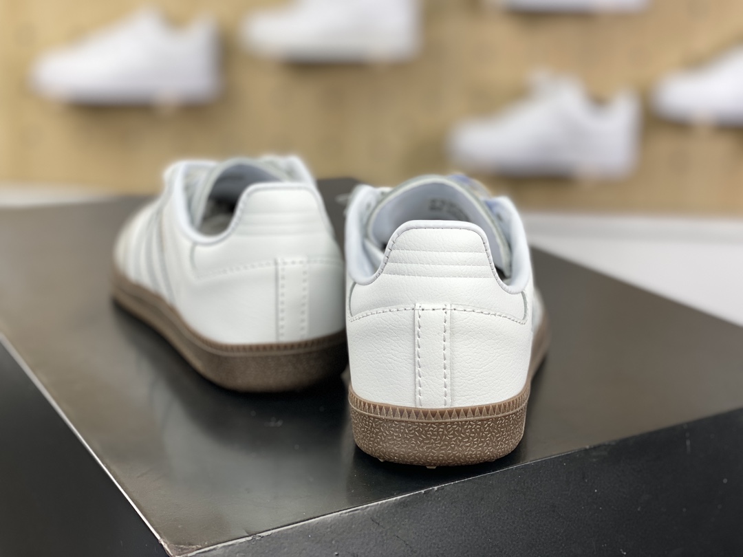 140 阿迪达斯/三叶草Adidas Originals Samba OG 桑巴舞系列板鞋“皮革白灰生胶底”IE3439