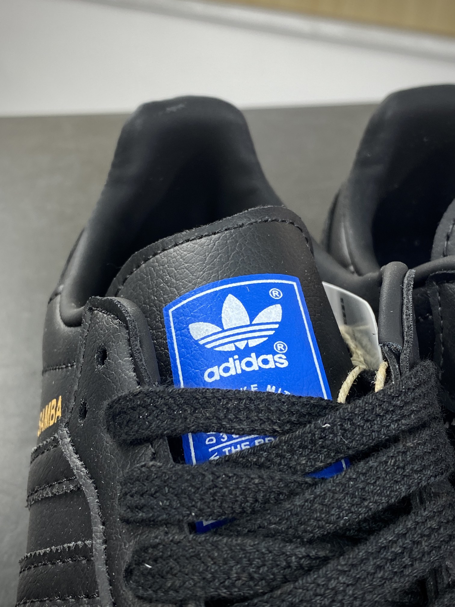 / Adidas Originals Samba OG Samba Series Gentleman Sneakers ”Leather Black Gold Raw Rubber Sole” IE3438