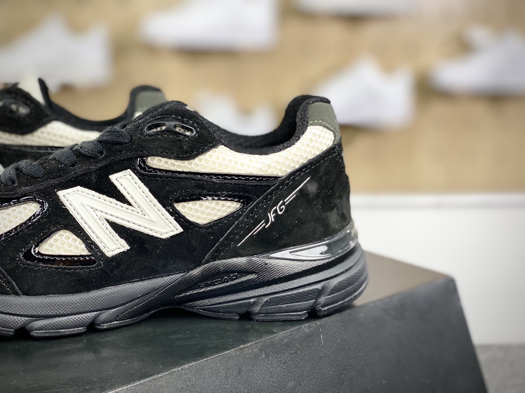 NBNew Balance in USA M990V4 ”1998 Pack/Outro” series American-made running shoes ”Joint Black and White Panda” U990JS4