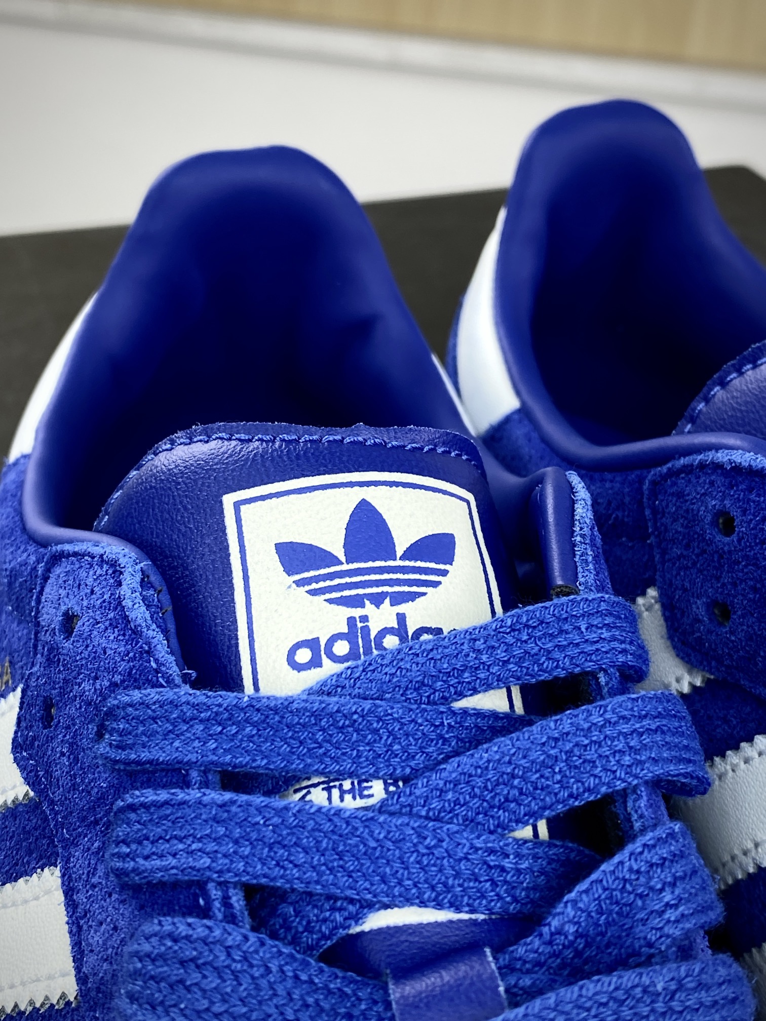 Adidas Originals Samba Vegan OG Samba Series Sneakers ”Foil Punching University Blue and White Rubber Sole” HP7901