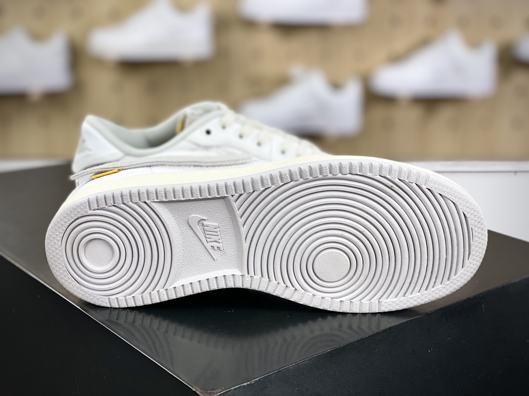 Union x Nike Air Jordan 1 Retro AJKO Low SP ”White Neutral Grey” AJ1 Jordan basketball shoes ”Joint canvas white light grey Velcro hook” DO8912-101