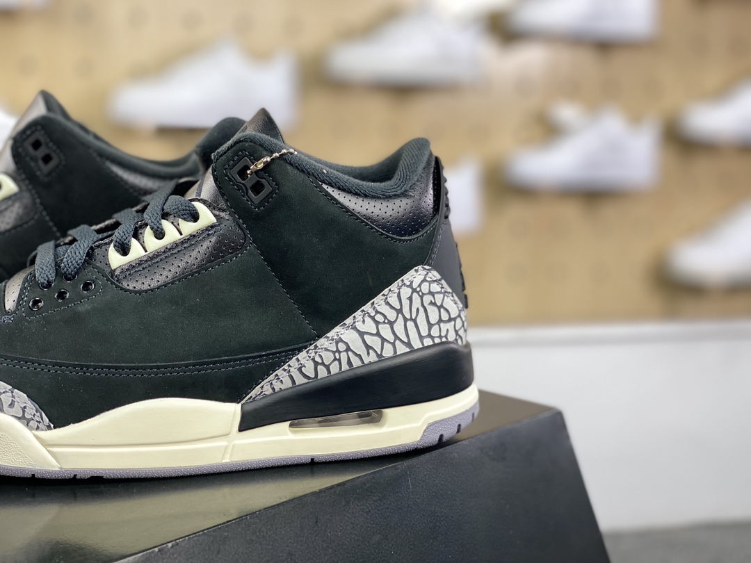 450 耐克Nike Wmns Air Jordan 3 Retro"Off Noir"迈克尔·乔丹AJ3代系列中帮篮球鞋“黑水泥2.0”CK9246-001