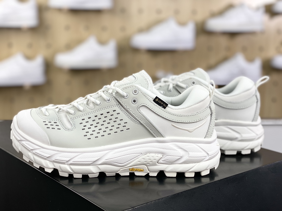 280 HOKA ONE ONE Tor Ultra Low Gore-Tex 托亚系列增强版低帮运动鞋“磨砂白灰”1130310/WNCL