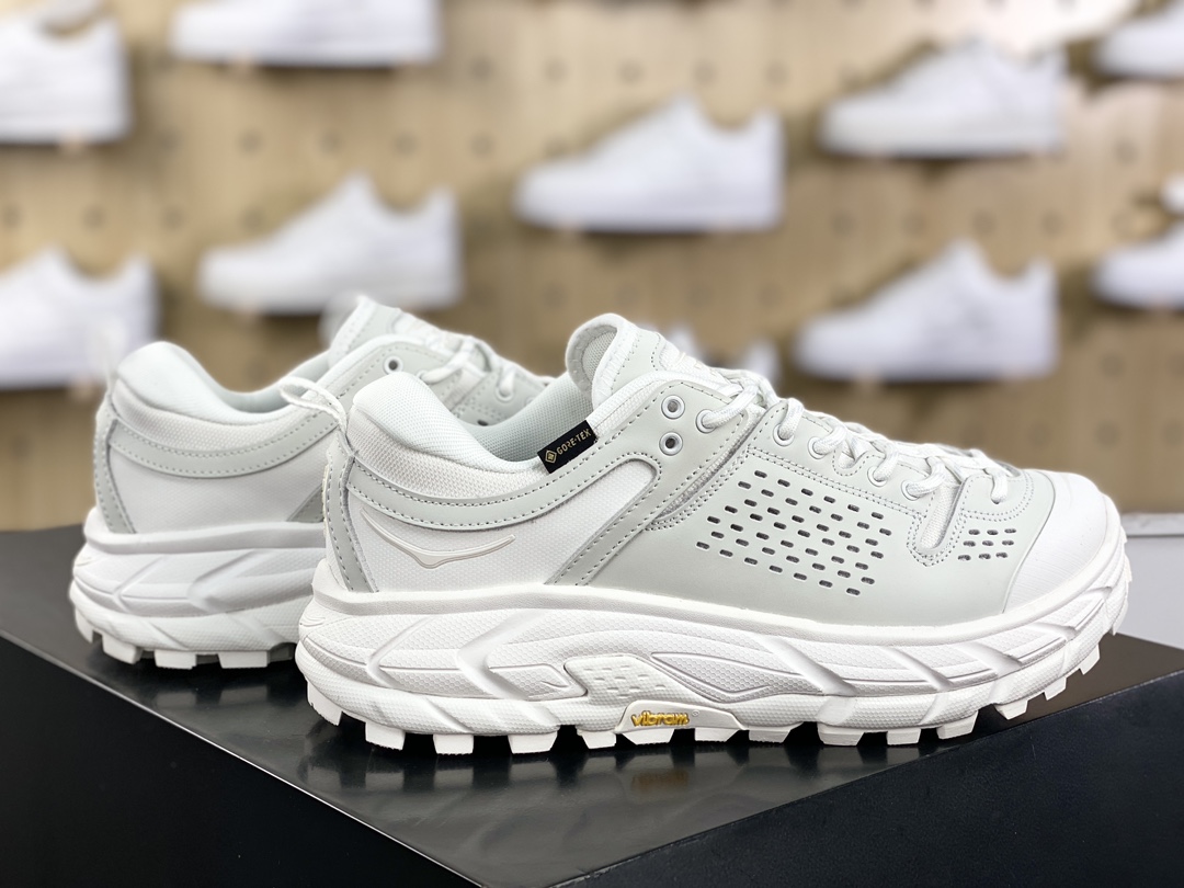 280 HOKA ONE ONE Tor Ultra Low Gore-Tex 托亚系列增强版低帮运动鞋“磨砂白灰”1130310/WNCL