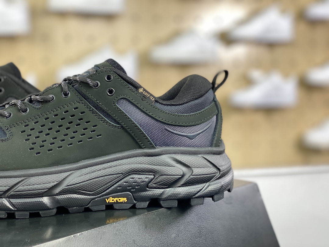 280 HOKA ONE ONE Tor Ultra Low Gore-Tex 托亚系运动鞋“磨砂全黑黄”1130310/BBLC