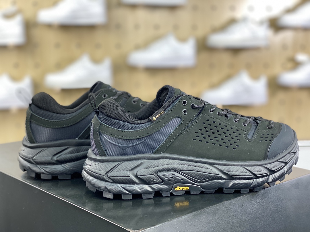 280 HOKA ONE ONE Tor Ultra Low Gore-Tex 托亚系运动鞋“磨砂全黑黄”1130310/BBLC