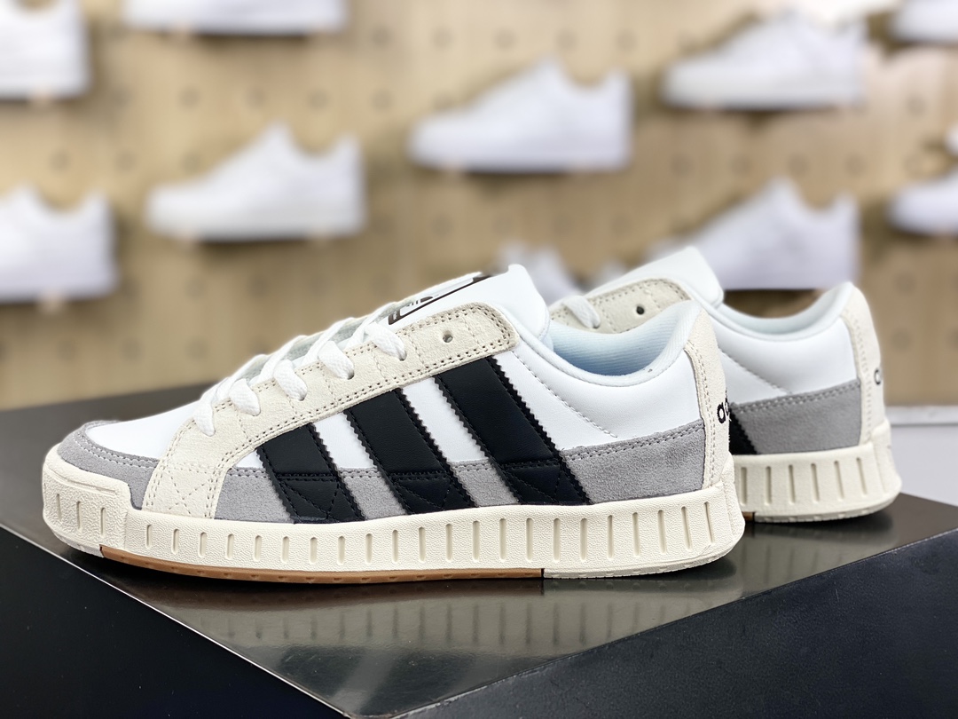 180 阿迪达斯Adidas Originals Nrtn Low 神经秩系列低帮板鞋“米灰白黑”IF8809