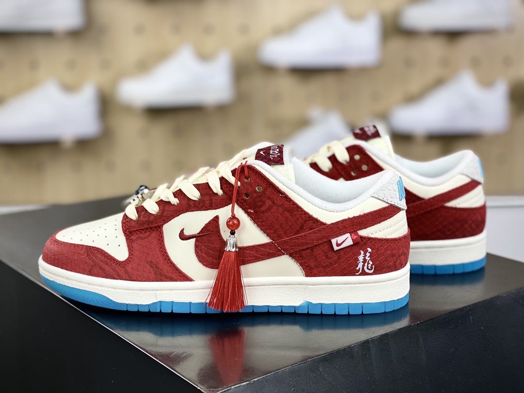 240 耐克Nike SB Dunk Low LX"Year of the Dragon"扣篮板鞋“龙年米白红”FZ5065-111