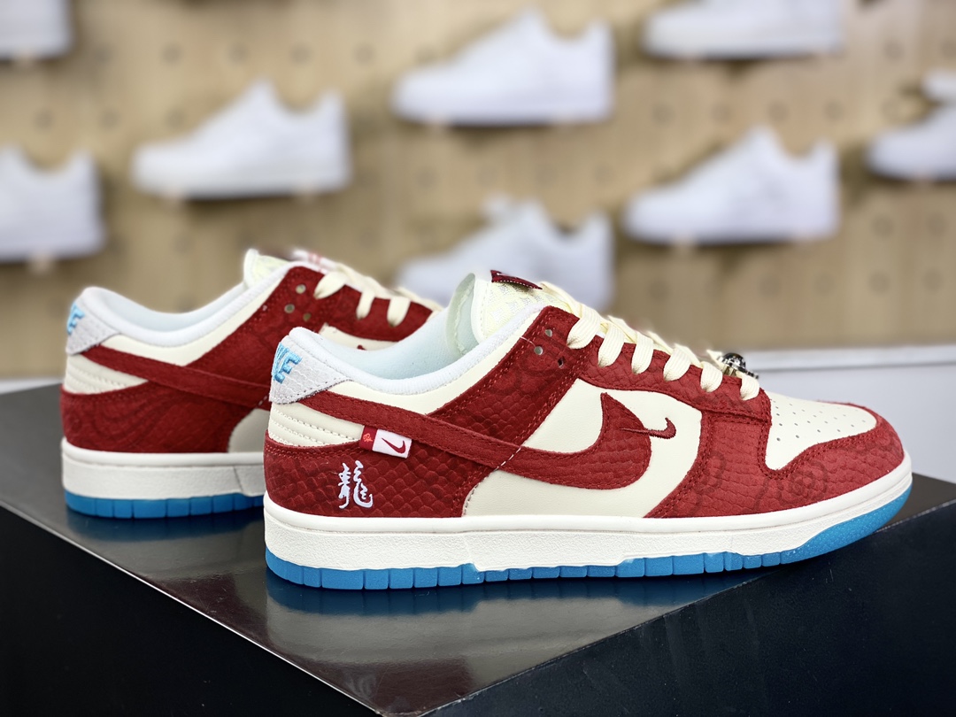 240 耐克Nike SB Dunk Low LX"Year of the Dragon"扣篮板鞋“龙年米白红”FZ5065-111