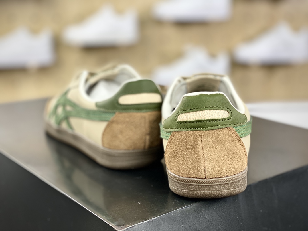 150 鬼塚虎/Onitsuka Tiger Tokuten 得分系列低帮板鞋“皮革奶茶黄咖啡棕绿”1183C086-250