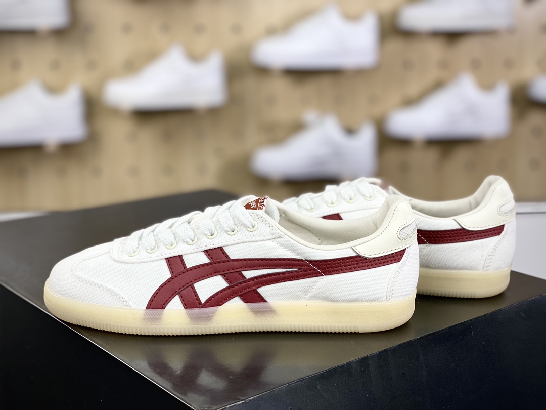 150 鬼塚虎/Onitsuka Tiger Tokuten 得分系列低帮板鞋“皮革白红”1183C086-250