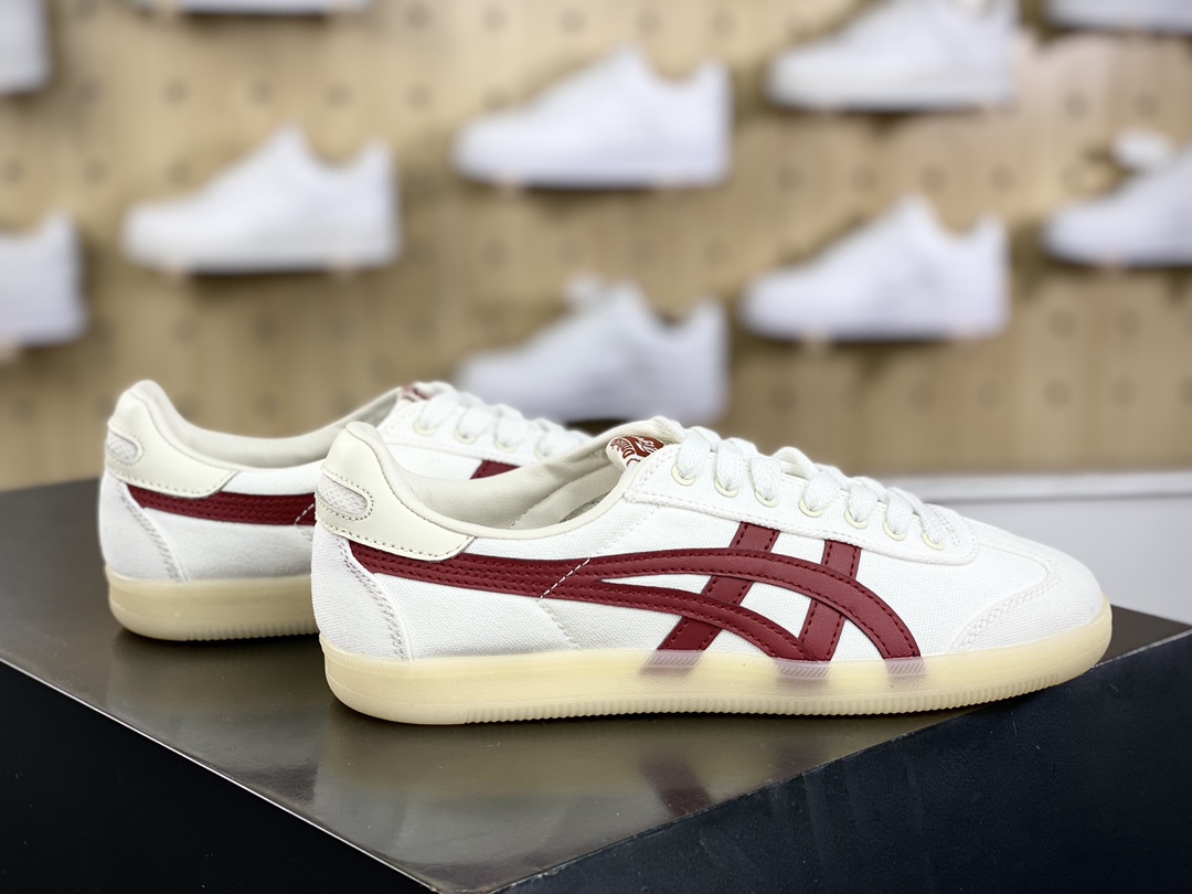 150 鬼塚虎/Onitsuka Tiger Tokuten 得分系列低帮板鞋“皮革白红”1183C086-250