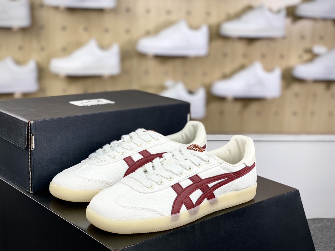 150 鬼塚虎/Onitsuka Tiger Tokuten 得分系列低帮板鞋“皮革白红”1183C086-250