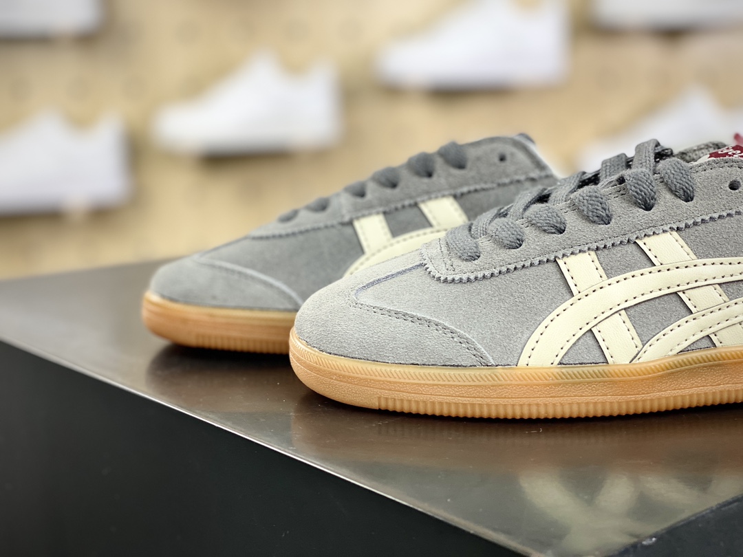 150 鬼塚虎/Onitsuka Tiger Tokuten 得分系列低帮复古板鞋“皮革灰白红”1183C086-250