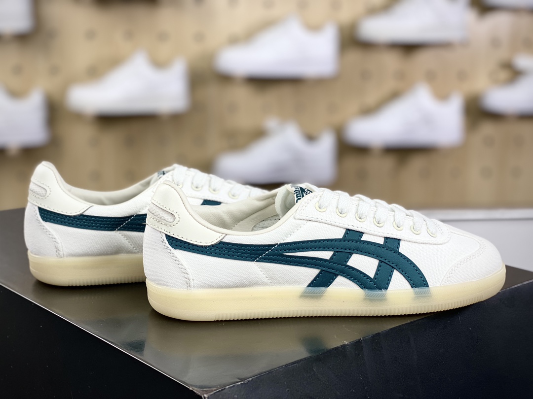 150 日产经典老牌-鬼塚虎/Onitsuka Tiger Tokuten 得分系列低帮板鞋“皮革白深绿”1183C086-250