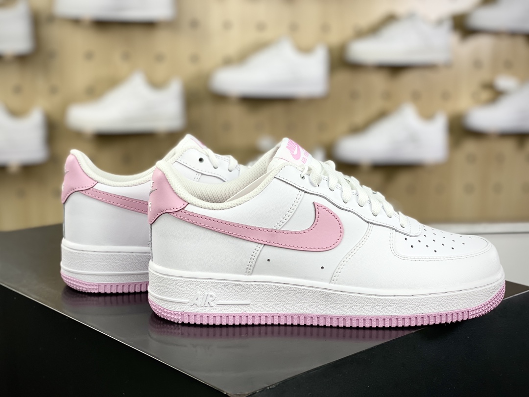 200 耐克Nike Air Force 1’07 Low"Bubblegum"空军一号系列板鞋“白泡泡糖浅粉钩子”FJ4146-101