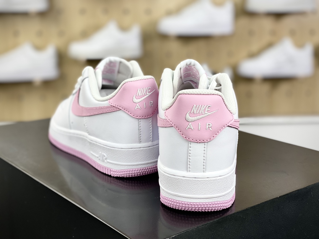 200 耐克Nike Air Force 1’07 Low"Bubblegum"空军一号系列板鞋“白泡泡糖浅粉钩子”FJ4146-101