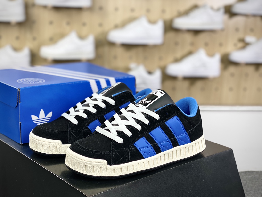 180 阿迪达斯Adidas Originals Nrtn Low 神经秩系列低帮板鞋“黑宝蓝”IF8804