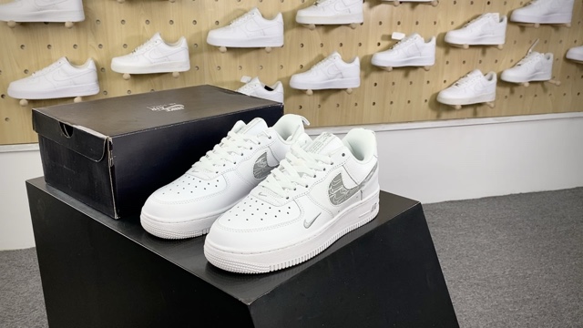 [Air Force Series]Nike Air Force 1 07 LV8 Low Premium "Cut OutWhiteJade Mini