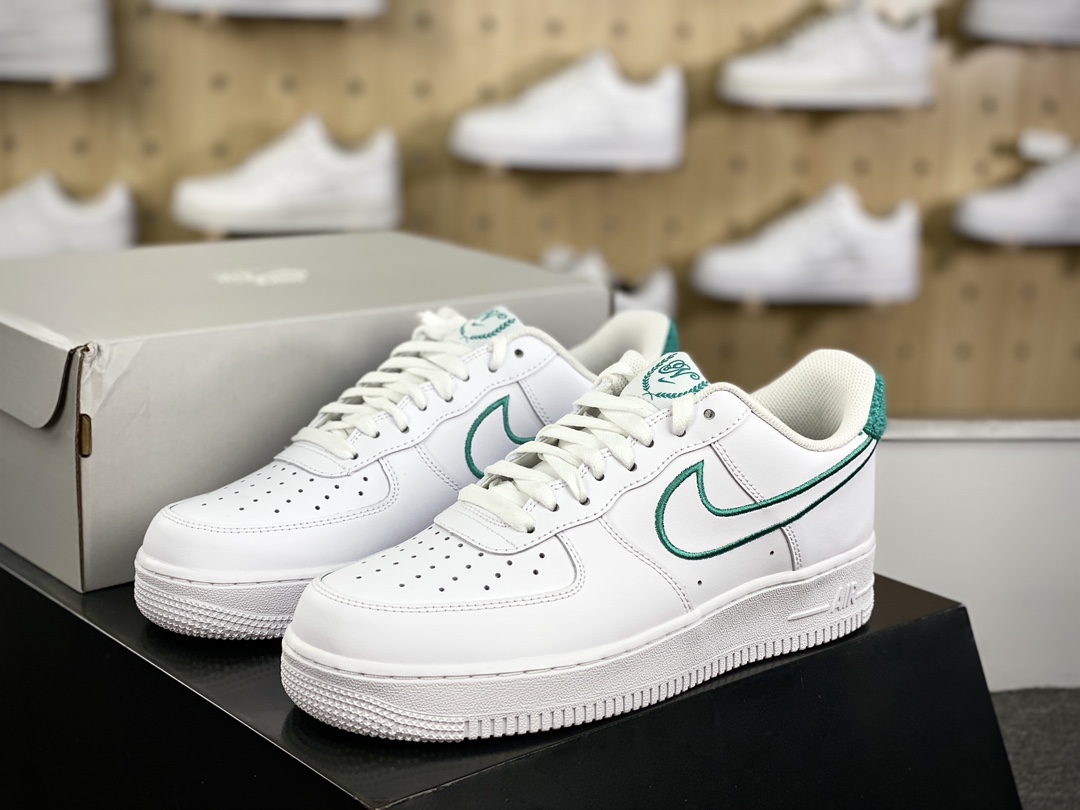 200 Nike Air Force 1’07 Low”Resort And Sport”空军一号板鞋“皮革白水绿电绣钩子”FZ2008-100