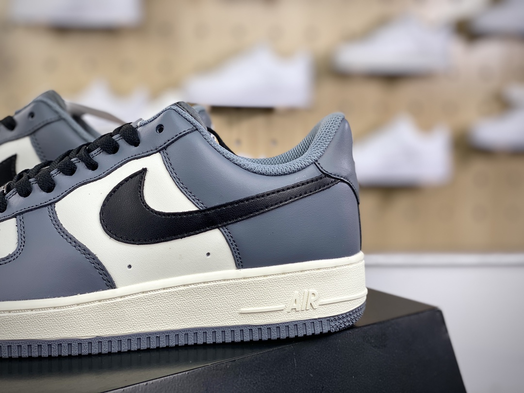 200 耐克Nike By You Air Force 1'07 Low Retro SP空军一号板鞋“拼接米白水泥灰黑”DD7798-216