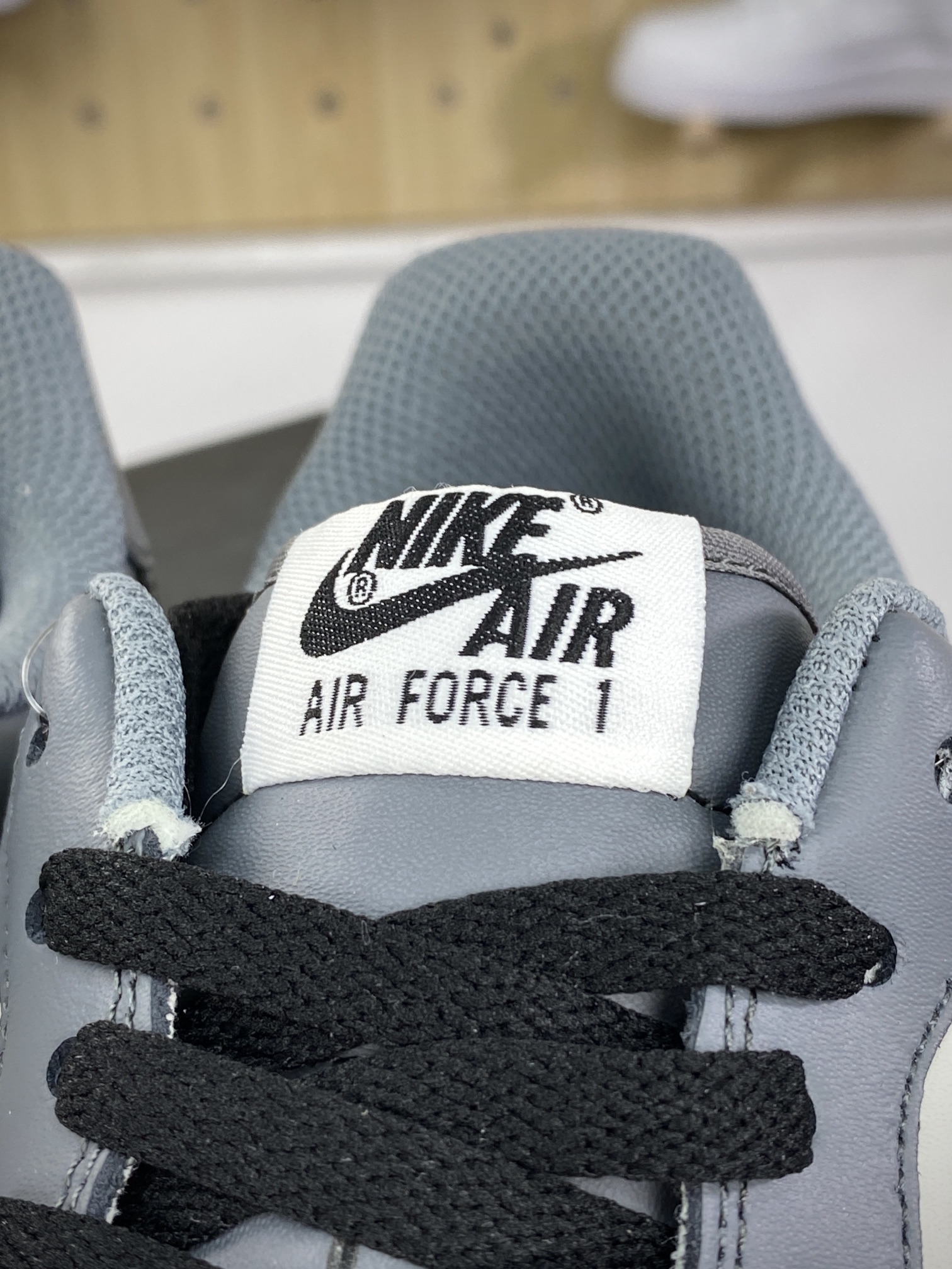 200 耐克Nike By You Air Force 1'07 Low Retro SP空军一号板鞋“拼接米白水泥灰黑”DD7798-216