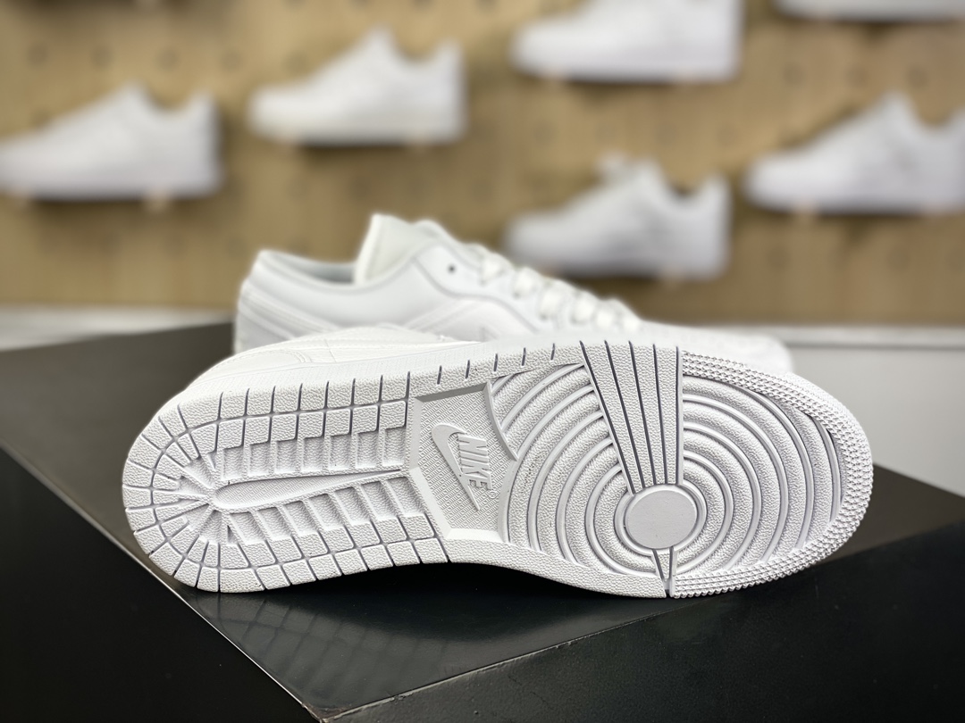 220 耐克Nike Air Jordan 1 Low"Triple White"AJ1乔丹一代低帮篮球鞋“全白”553558-111