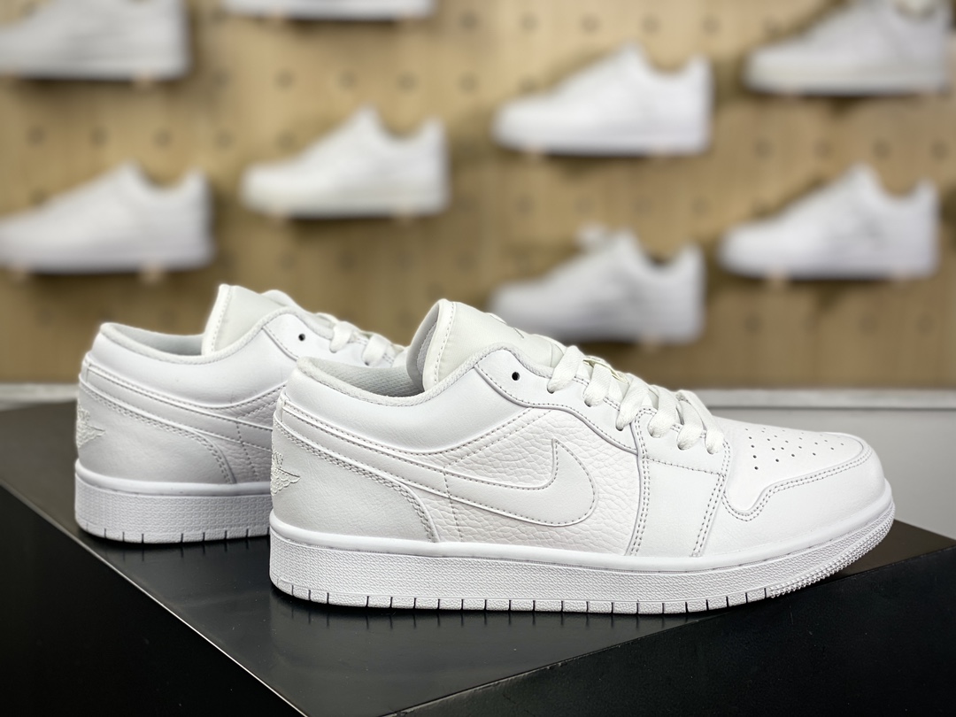 220 耐克Nike Air Jordan 1 Low"Triple White"AJ1乔丹一代低帮篮球鞋“全白”553558-111