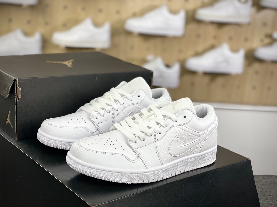 220 耐克Nike Air Jordan 1 Low”Triple White”AJ1乔丹一代低帮篮球鞋“全白”553558-111