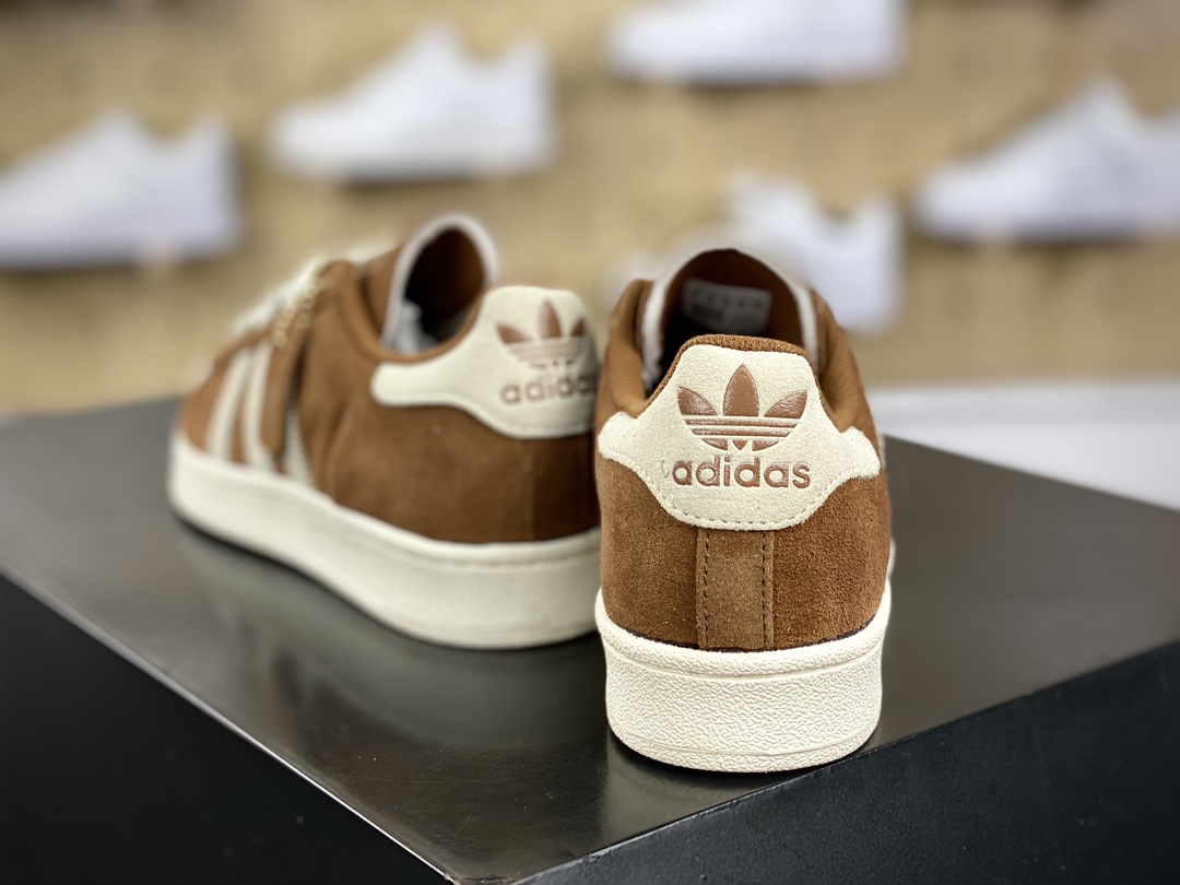 200 三叶草Adidas Originals Superstar”Brown Desert”经典贝壳头板鞋“翻毛摩卡棕米白”IG3048