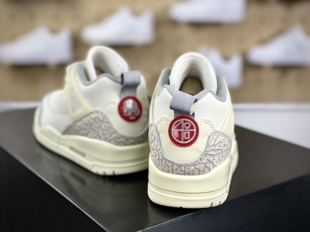 240 耐克Nike Air Jordan Spizike Low”Sail”斯篮球鞋“米白灰水泥爆裂纹”FQ1759-100