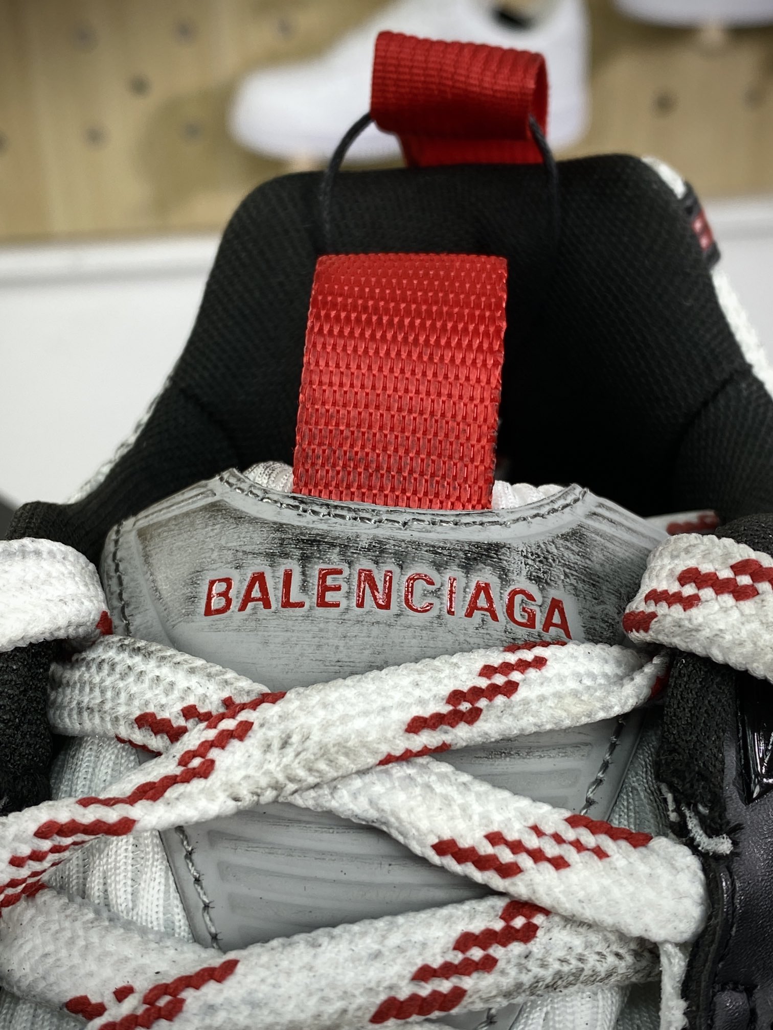 450 法国高端奢侈品牌-巴黎世家BALENCIAGA Cargo Sneaker 10XL船型系列低帮运动鞋“黑灰暗红”784344 W2MV2 1143