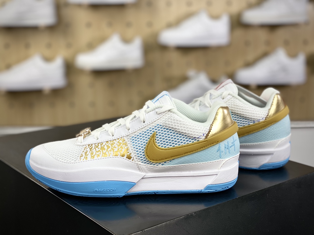 290 耐克Nike Na JA 1 Low GS”Guava Ice”莫兰特1代系列低帮实战文化运动篮球鞋“龙年白蓝”FV1291-100