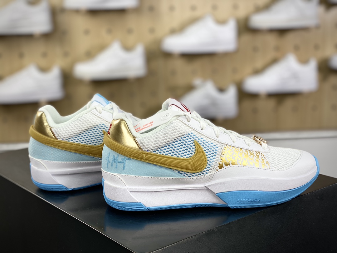 290 耐克Nike Na JA 1 Low GS”Guava Ice”莫兰特1代系列低帮实战文化运动篮球鞋“龙年白蓝”FV1291-100