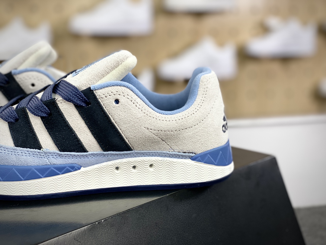 180 阿迪达斯Adidas Originals Adimatic Low”White Nvay”马蒂奇系列低帮板鞋“灰白靛蓝浅蓝”IG6006